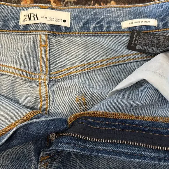 Zara “pepper mom Jean” size 6 - Picture 4 of 15